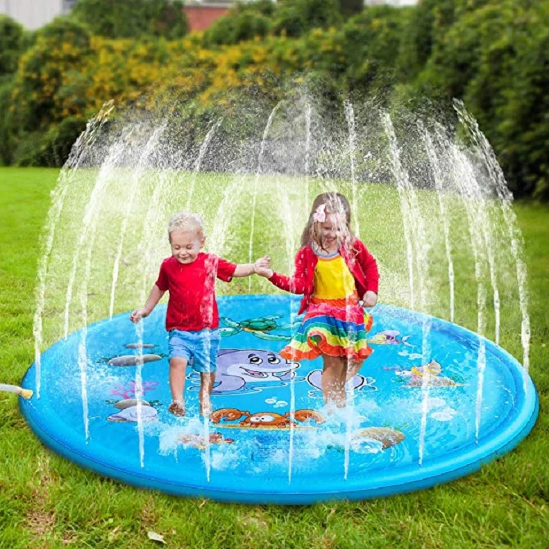 Kids Outdoor Activity Centre - แผ่นรองเล่นเกมแบบโต้ตอบสำหรับเด็กสเปรย์น้ำแร่เย็นเป่าลมได้แผ่นปูเล่นเกมแบบโต้ตอบสำหรับเด็กอ่างอาบน้ำของเล่นในอ่างอาบน้ำ