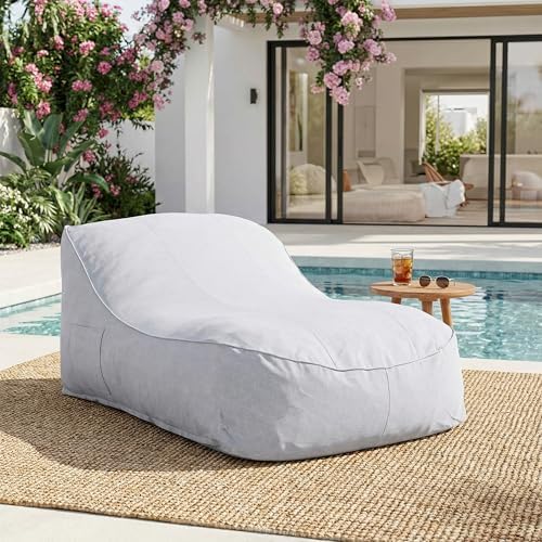 Kids Outdoor Bean Bag Chair - เก้าอี้บีนแบ็กกลางแจ้ง Hilar, เก้าอี้บีนแบ็กผ้าสำหรับผู้ใหญ่และเด็ก, เก้าอี้อ่านหนังสือกลางแจ้งที่นั่งสบาย, เก้าอี้พักผ่อนสำหรับลานบ้าน