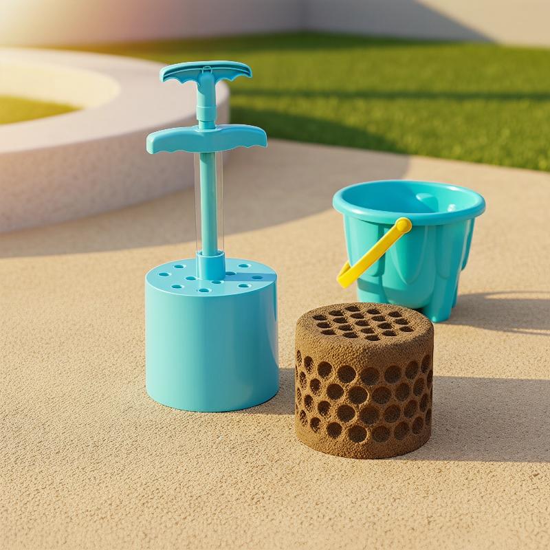 Kids Outdoor Sandbox - ชุดของเล่นทรายสำหรับเด็ก ชุดแม่พิมพ์ทราย ชุดพลั่ว แม่พิมพ์สร้างปราสาท แม่พิมพ์รูปทรงรังผึ้ง ของเล่นเล่นทรายกลางแจ้งสำหรับฤดูร้อน