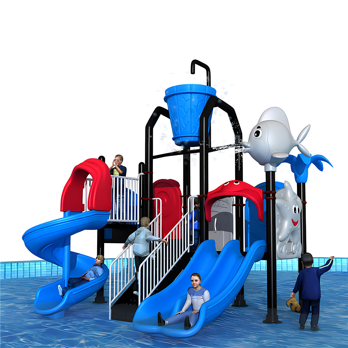 Kids Outdoor Adventure Park - สไลเดอร์น้ำสำหรับเด็ก สวนสนุกกลางแจ้ง รีสอร์ทสำหรับเด็ก สไลเดอร์น้ำสำหรับสระว่ายน้ำ