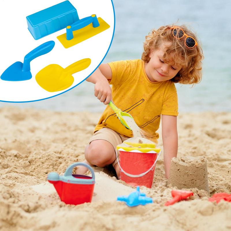 Kids Outdoor Sandbox - ของเล่นทรายสําหรับเด็กหิมะ Sandbox ของเล่นชุดอาคารพลั่วแม่พิมพ์ชุดเครื่องมือปราสาทอาคารชุดเกมกลางแจ้งสําหรับเด็กฤดูร้อน