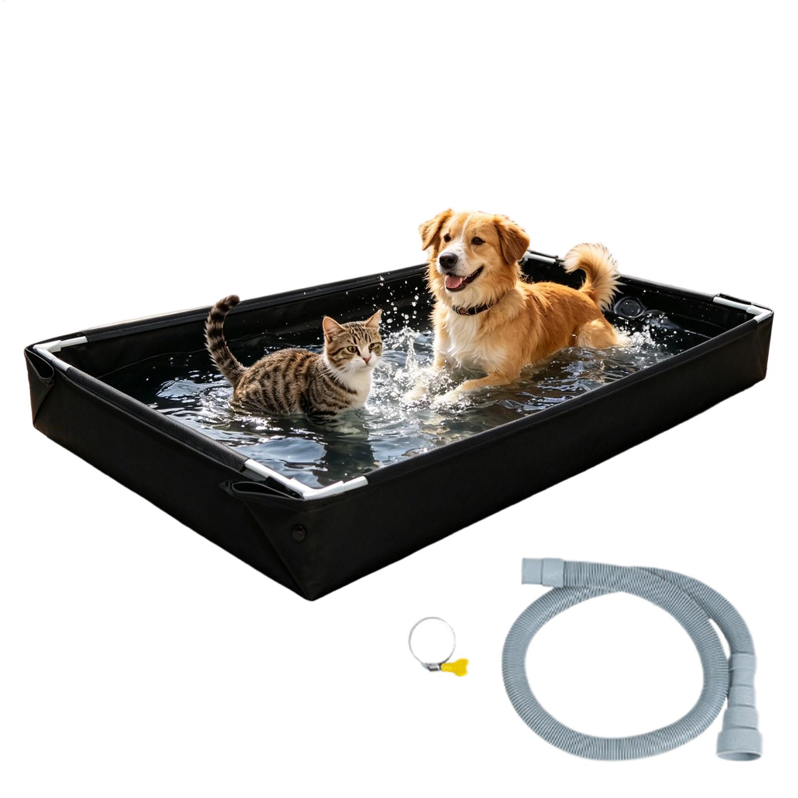 Kids Outdoor Sandbox - สระน้ำกลางแจ้งสำหรับเล่นน้ำและทรายใหม่, ของเล่นชามตกปลาสำหรับเด็ก, สระน้ำเพื่อการเรียนรู้สำหรับเด็ก, สระน้ำตั้งพื้นแบบมีมุมเอียงสำหรับใช้ในบ้าน
