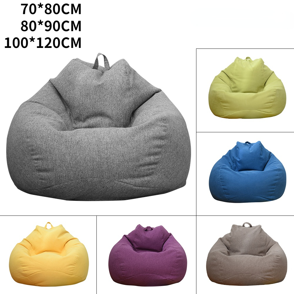 Kids Outdoor Bean Bag Chair - ขนาดใหญ่Bean Bagเก้าอี้โซฟาสบายกลางแจ้งLazyที่นั่งโซฟาไม่มีฟิลเลอร์สําหรับผู้ใหญ่เด็กTatamiเก้าอี้