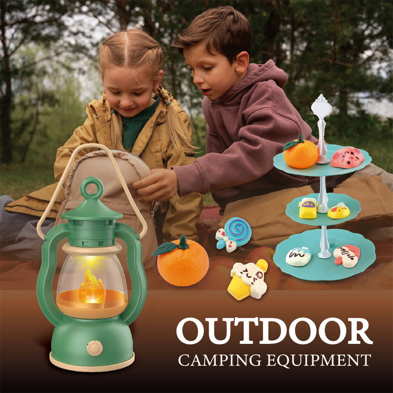 Kids Outdoor Explorer Kit - ชุดตั้งแคมป์สําหรับเด็กแคมป์ไฟแกล้งเล่นของเล่นเด็กวัยหัดเดินสําหรับเด็กผู้ชายพร้อมแสงเสียงพร้อมของเล่นตั้งแคมป์สําหรับเด็กของขวัญในร่มกลางแจ้ง