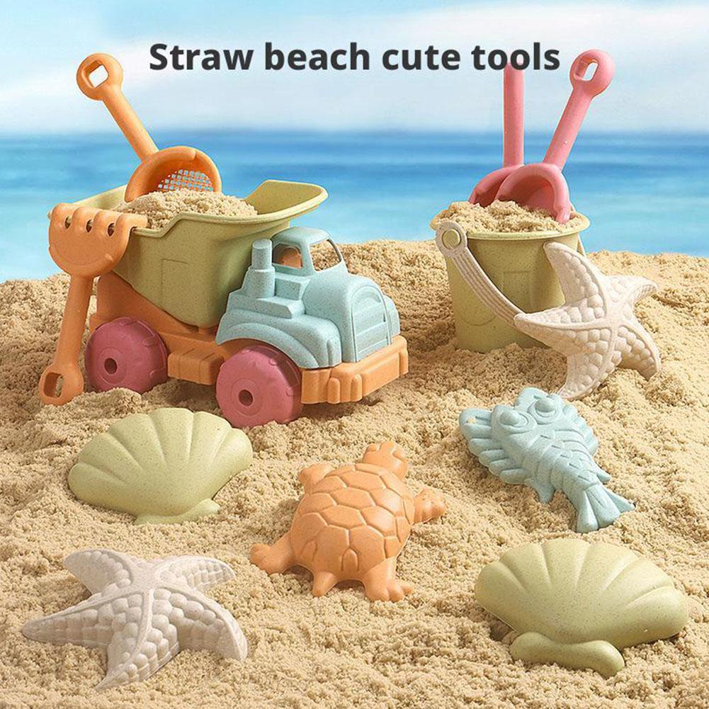 Kids Outdoor Sandbox - 5/7/14/15 ชิ้นชุดของเล่นชายหาดแพคเกจของเล่นทรายสำหรับเด็กของเล่นทรายพร้อมชุดพลั่วแบบพับได้แม่พิมพ์ทรายฤดูร้อนกลางแจ้ง
