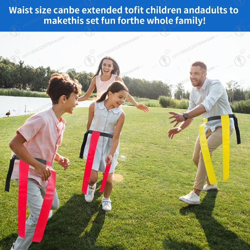 Kids Outdoor Equipment - ชุดเข็มขัดฟุตบอลแบบธง สไตล์อเมริกัน สำหรับผู้ใหญ่ เด็ก และเยาวชน อุปกรณ์ฝึกซ้อมและแข่งขันกีฬากลางแจ้ง