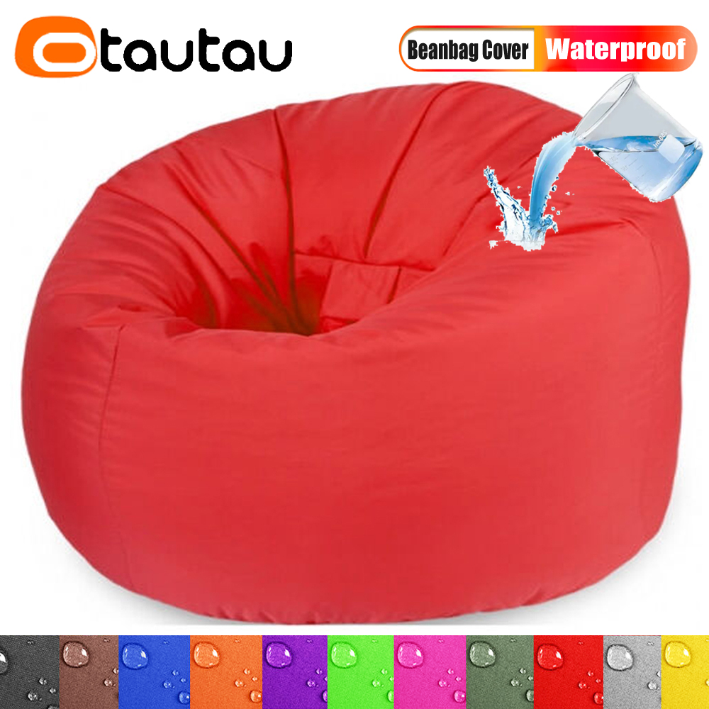 Kids Outdoor Bean Bag Chair - OTAUTAU กันน้ํากลางแจ้ง Bean Bag ไม่มีฟิลเลอร์ Garden