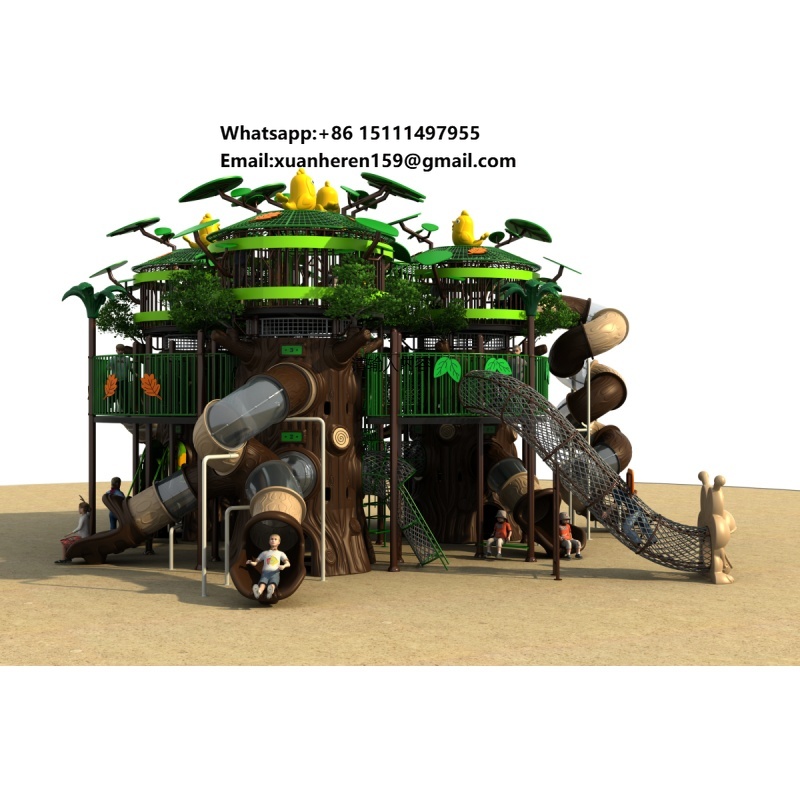 อุปกรณ์สนามเด็กเล่นกลางแจ้งสำห - Kids Outdoor Adventure Park บทวิจารณ์และราคา
