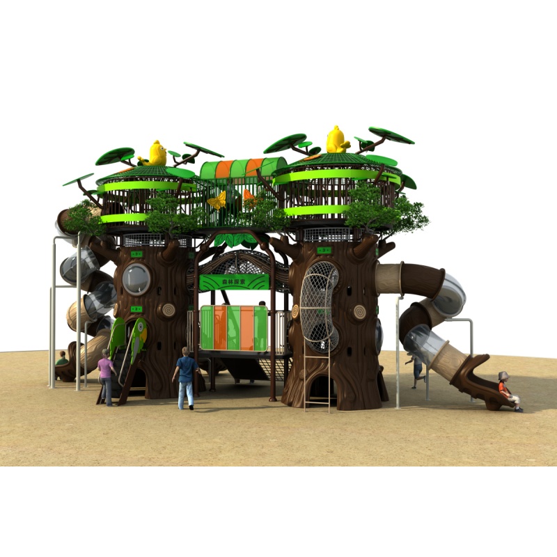 อุปกรณ์สนามเด็กเล่นกลางแจ้งสำห - Kids Outdoor Adventure Park บทวิจารณ์และราคา