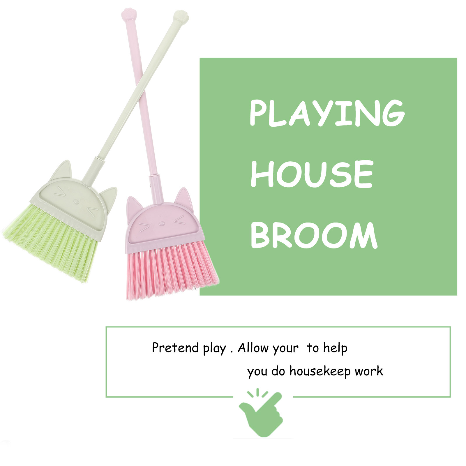 ชุดไม้กวาดเด็ก 3 ชิ้น ด้ามสั้น - Kids Outdoor Broom บทวิจารณ์และราคา