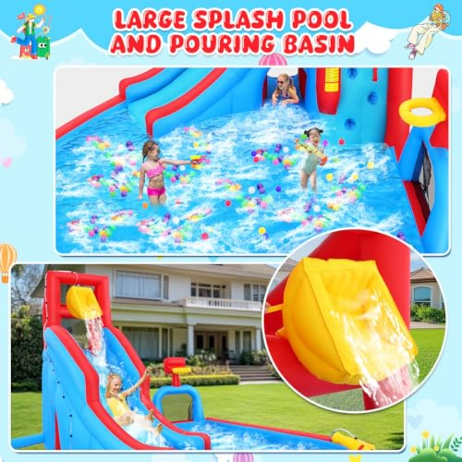 สไลเดอร์น้ำเป่าลมกลางแจ้งสำหรั - Kids Outdoor Water Park บทวิจารณ์และราคา