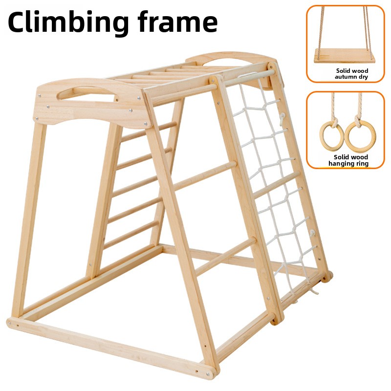 ชุดเครื่องเล่นเด็กแบบรวม  ไม้เ - Kids Outdoor Jungle Gym บทวิจารณ์และราคา