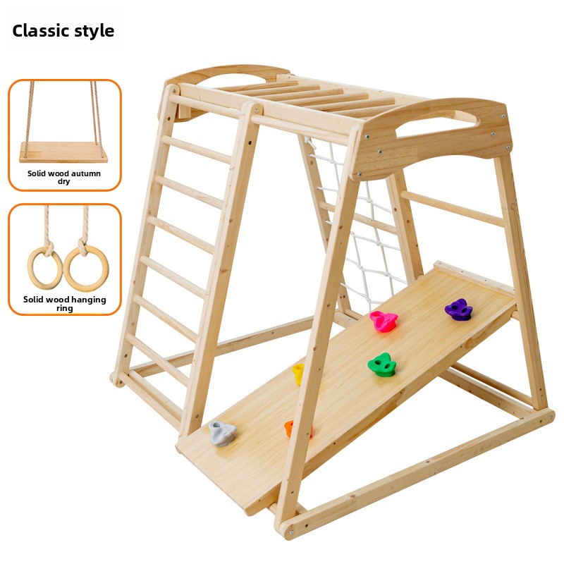 ชุดเครื่องเล่นเด็กแบบรวม  ไม้เ - Kids Outdoor Jungle Gym บทวิจารณ์และราคา