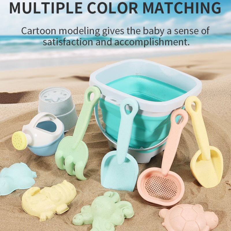 ชุดของเล่นทรายชายหาด ถังพับได้ - Kids Outdoor Sandbox บทวิจารณ์และราคา