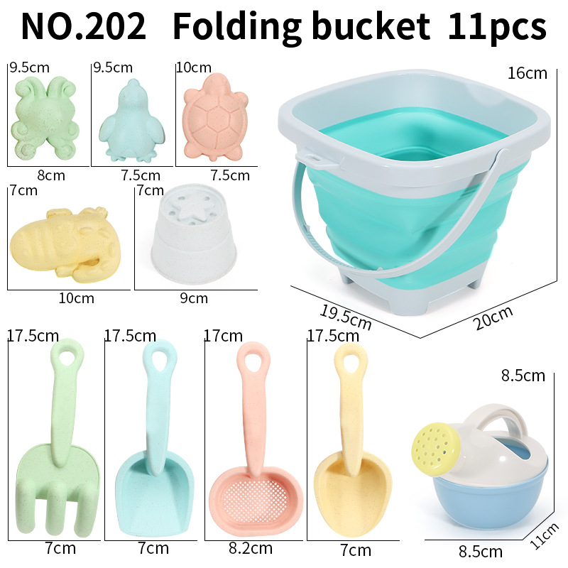 ชุดของเล่นทรายชายหาด ถังพับได้ - Kids Outdoor Sandbox บทวิจารณ์และราคา
