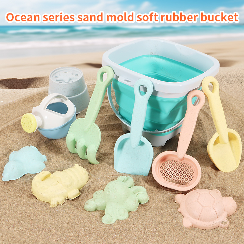 ชุดของเล่นทรายชายหาด ถังพับได้ - Kids Outdoor Sandbox บทวิจารณ์และราคา