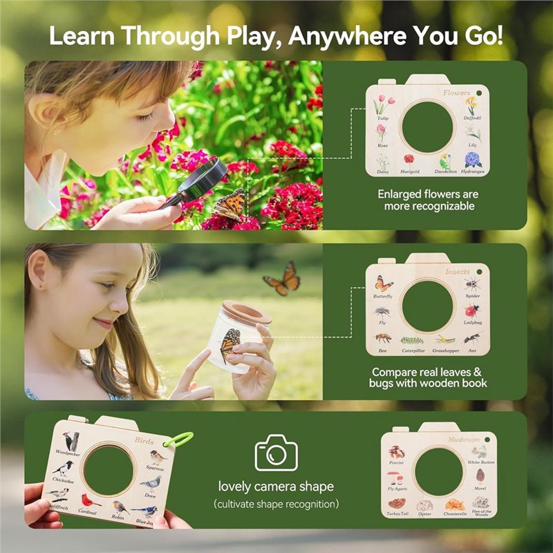 X18A-ชุดจับแมลงสำหรับเด็กอายุ  - Kids Outdoor Explorer Kit บทวิจารณ์และราคา