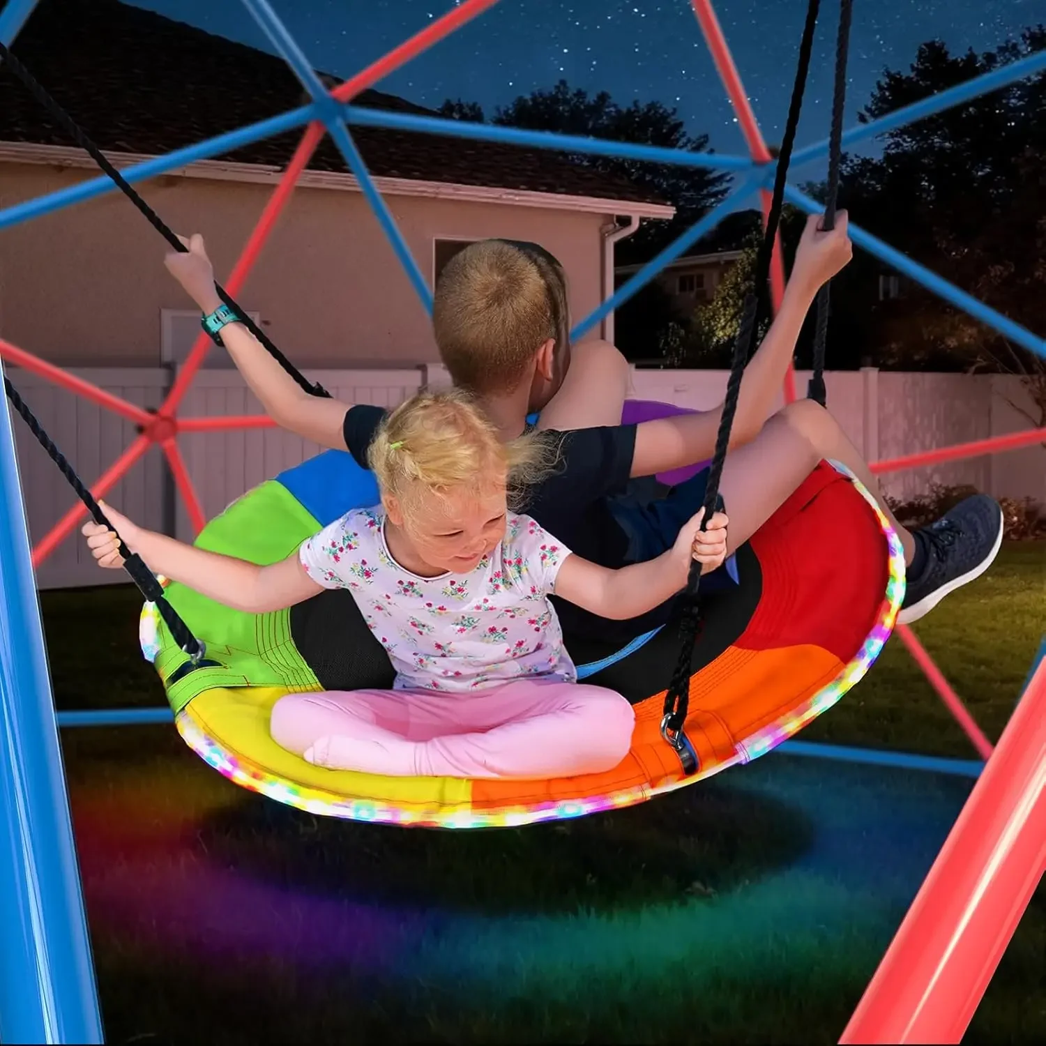 ชุดชิงช้าปีนป่าย Hapfan พร้อมช - Kids Outdoor Jungle Gym บทวิจารณ์และราคา