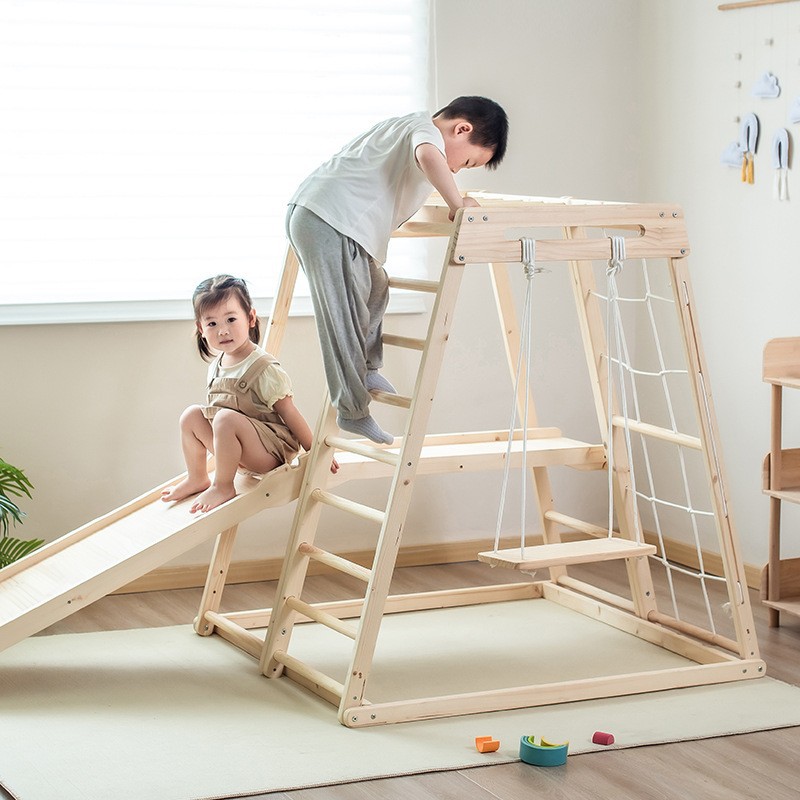 ชุดเครื่องเล่นสนามเด็กเล่นกลาง - Kids Outdoor Jungle Gym บทวิจารณ์และราคา