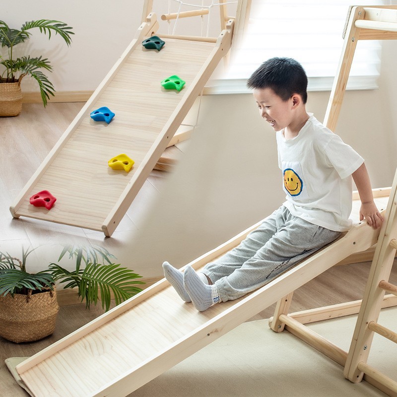 ชุดเครื่องเล่นสนามเด็กเล่นกลาง - Kids Outdoor Jungle Gym บทวิจารณ์และราคา