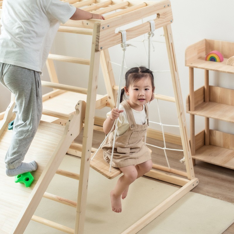 ชุดเครื่องเล่นสนามเด็กเล่นกลาง - Kids Outdoor Jungle Gym บทวิจารณ์และราคา