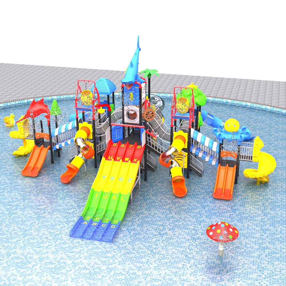 สไลเดอร์น้ำสำหรับเด็ก สวนสนุกก - Kids Outdoor Adventure Park บทวิจารณ์และราคา