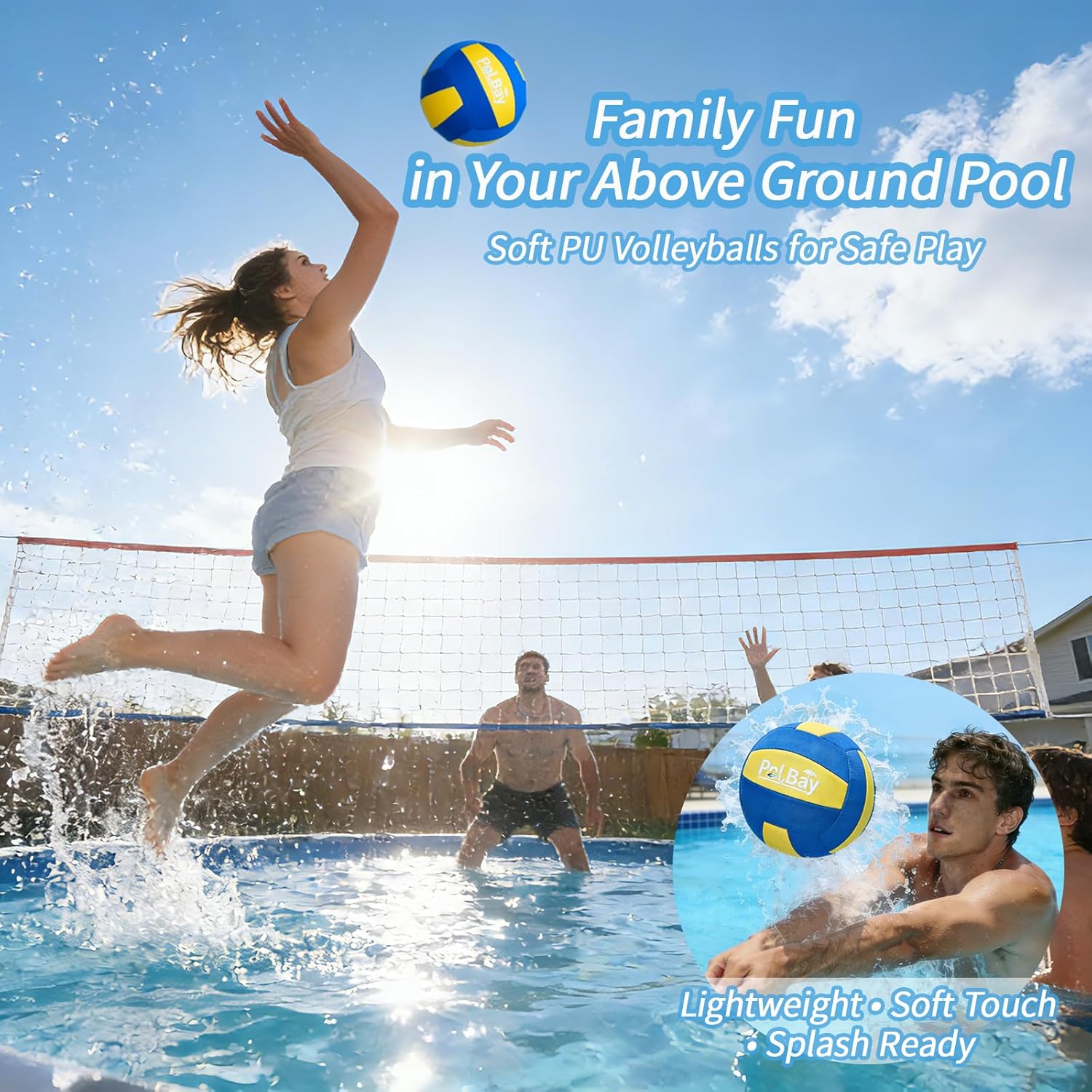 ชุดตาข่ายวอลเลย์บอลปรับระดับได - Kids Outdoor Volleyball Net บทวิจารณ์และราคา