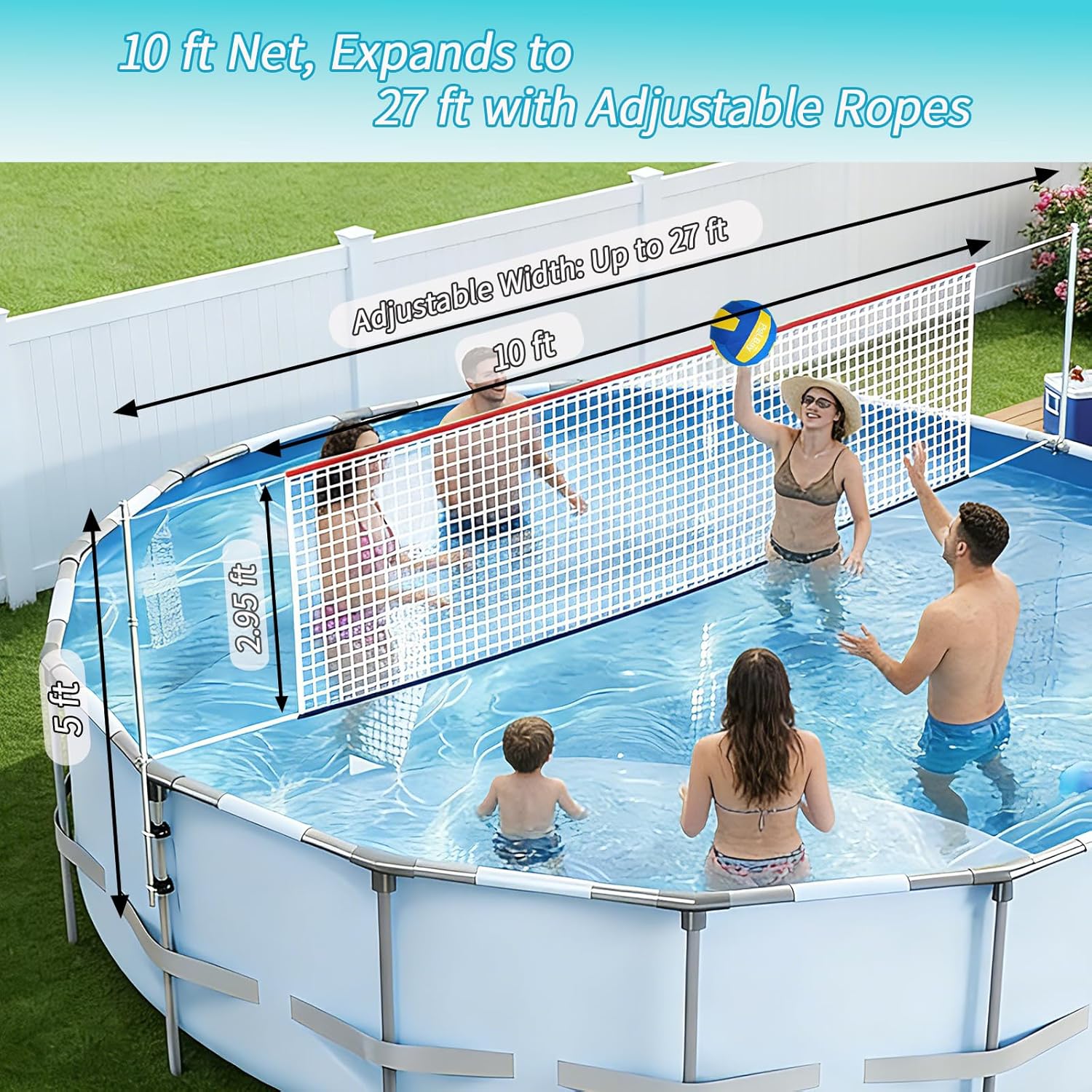 ชุดตาข่ายวอลเลย์บอลปรับระดับได - Kids Outdoor Volleyball Net บทวิจารณ์และราคา