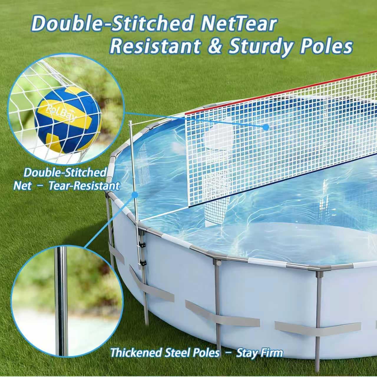 ชุดตาข่ายวอลเลย์บอลปรับระดับได - Kids Outdoor Volleyball Net บทวิจารณ์และราคา