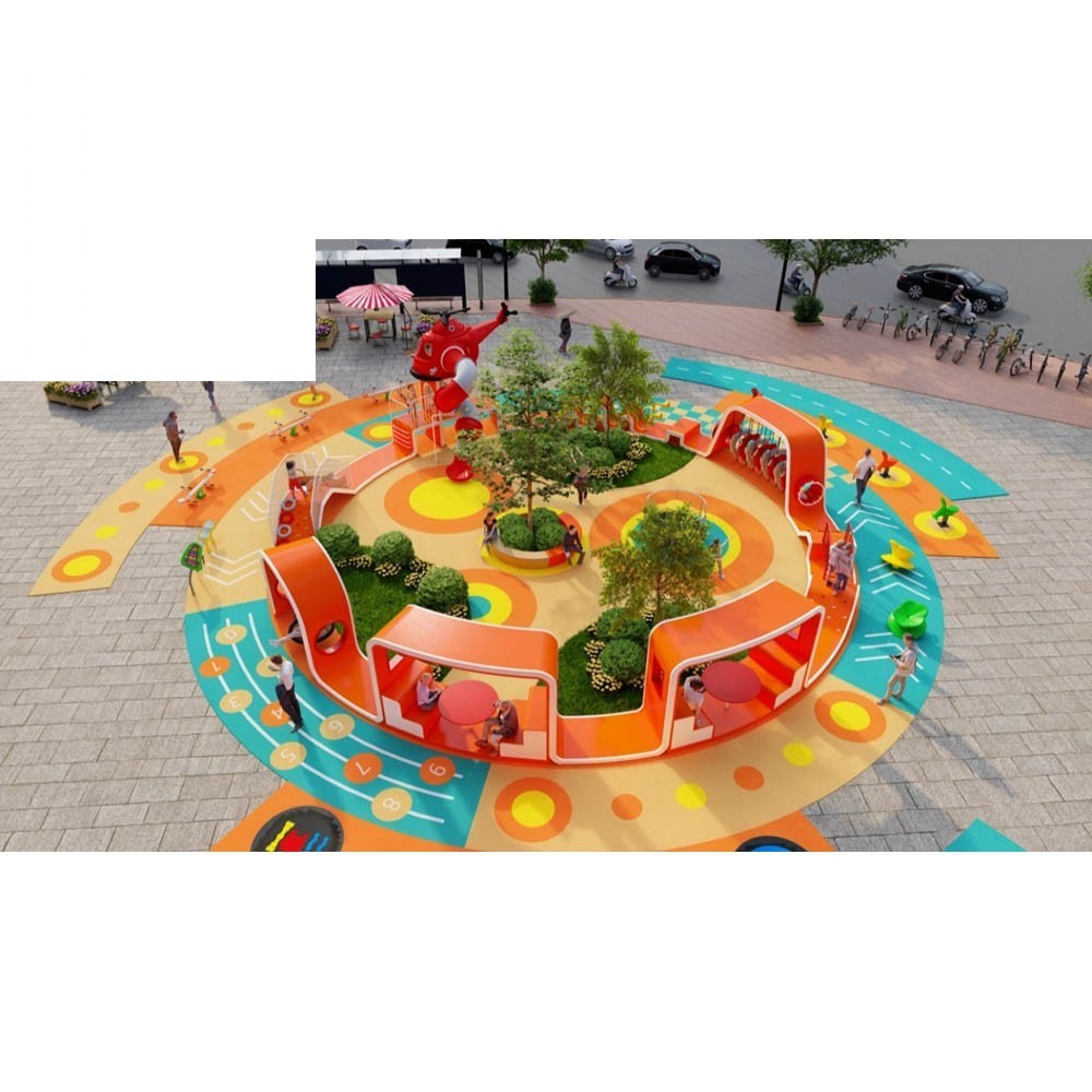 เครื่องเล่นสนามเด็กเล่นกลางแจ้ - Kids Outdoor Adventure Park บทวิจารณ์และราคา