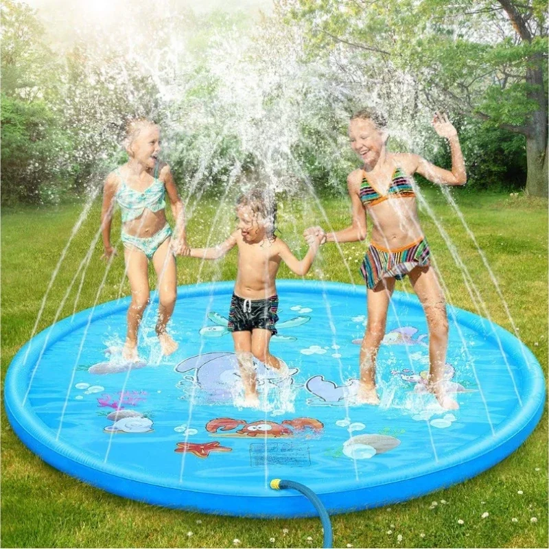 แผ่นรองน้ำพุพองลมสำหรับเด็กเล่ - Kids Outdoor Activity Centre บทวิจารณ์และราคา