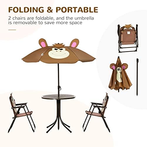 ชุดโต๊ะและเก้าอี้สำหรับเด็ก โต - Kids Outdoor Table And Chairs With Umbrella บทวิจารณ์และราคา