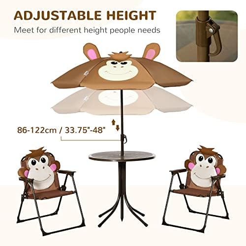 ชุดโต๊ะและเก้าอี้สำหรับเด็ก โต - Kids Outdoor Table And Chairs With Umbrella บทวิจารณ์และราคา