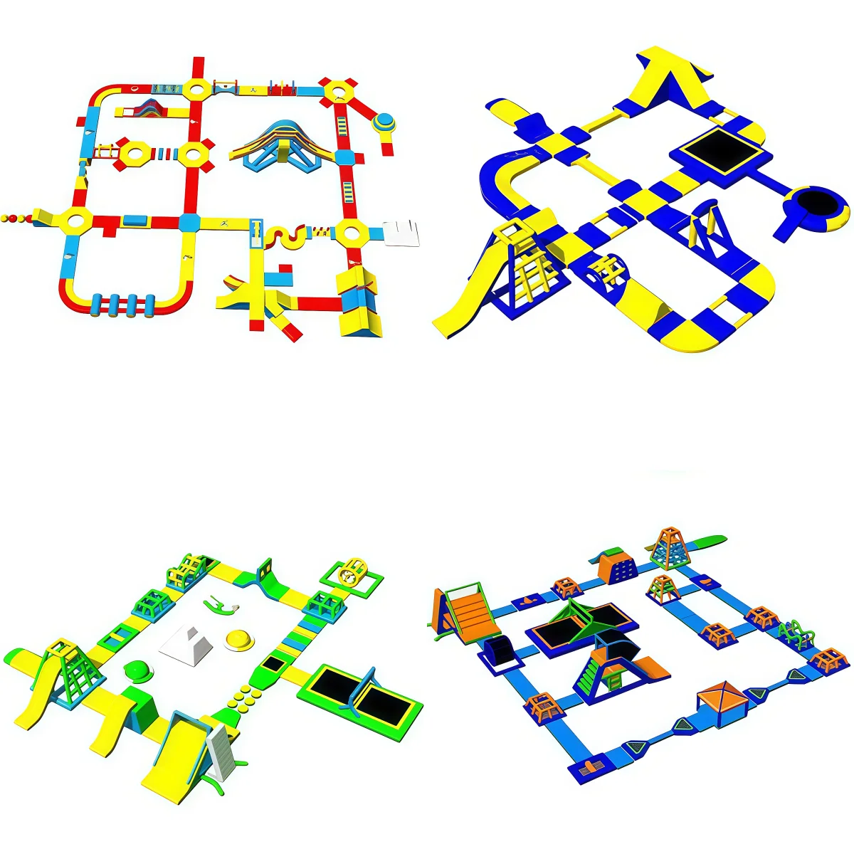 สวนน้ำคุณภาพสูง PVC แบบเป่าลม  - Kids Outdoor Water Park บทวิจารณ์และราคา