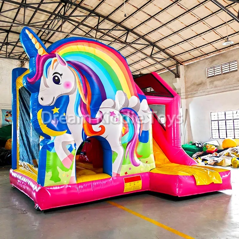 ปราสาทเป่าลมยูนิคอร์นเรนโบว์ P - Kids Outdoor Adventure Park บทวิจารณ์และราคา