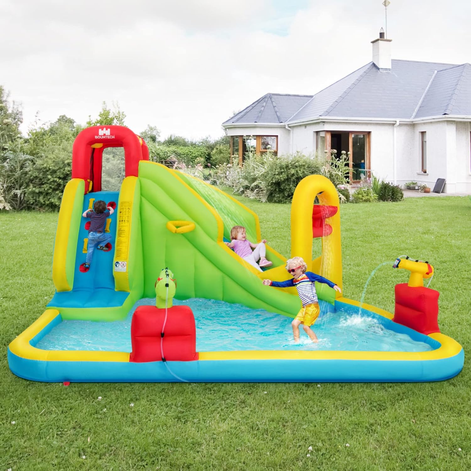 เมกะสวนน้ำเป่าลมสำหรับเด็ก - ส - Kids Outdoor Water Park บทวิจารณ์และราคา