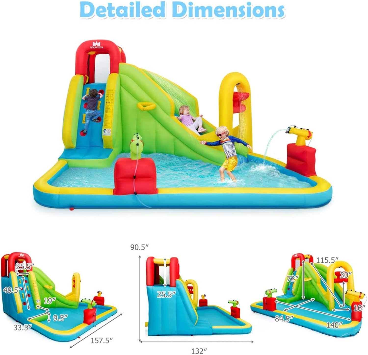 เมกะสวนน้ำเป่าลมสำหรับเด็ก - ส - Kids Outdoor Water Park บทวิจารณ์และราคา