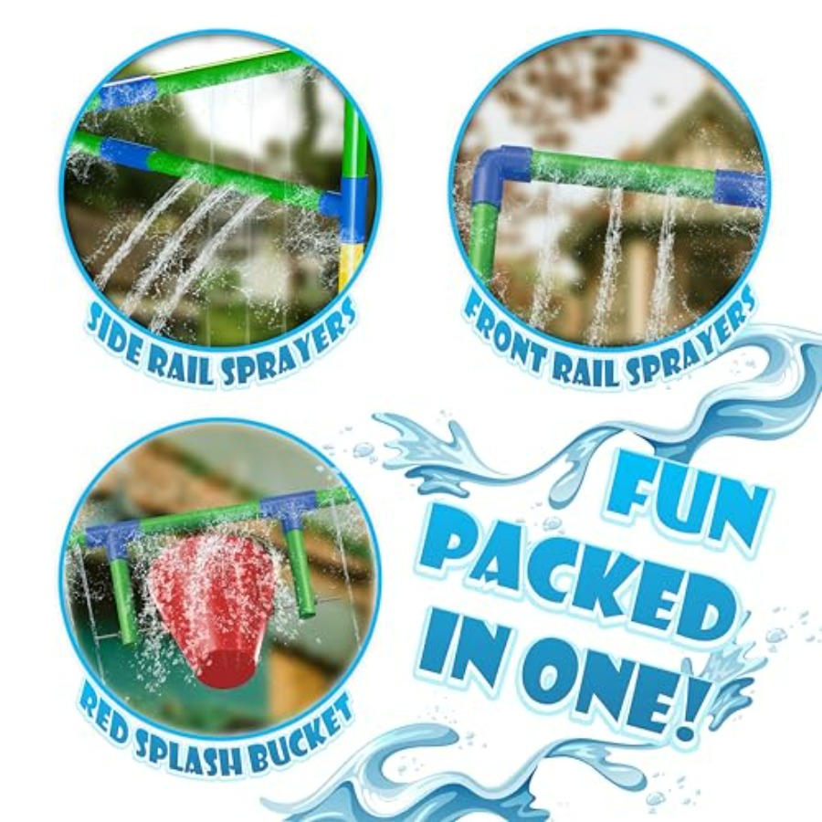 อุโมงค์สปริงเกอร์สวนน้ำกลางแจ้ - Kids Outdoor Water Park บทวิจารณ์และราคา