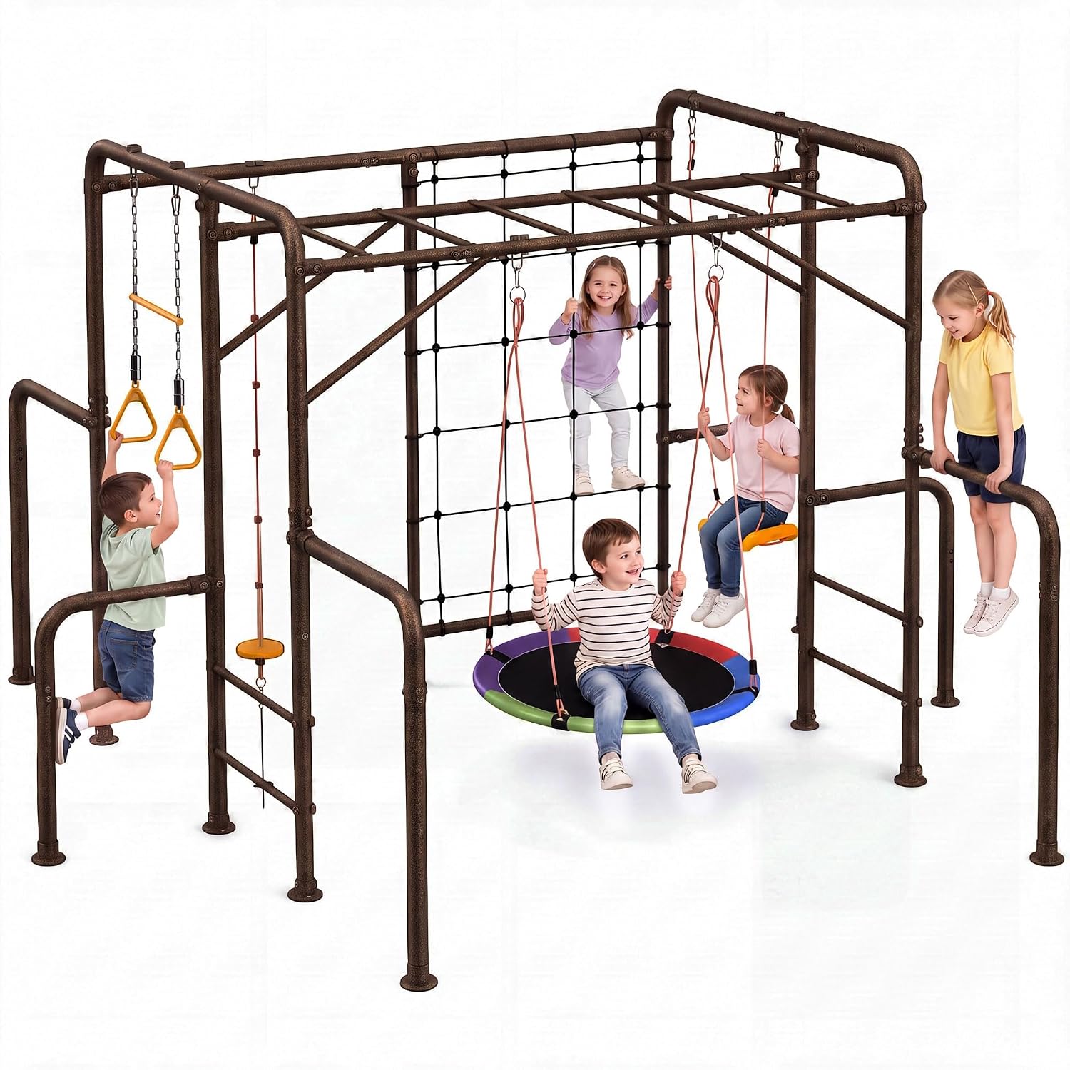 ชุดเครื่องเล่นสนามกลางแจ้ง 7-i - Kids Outdoor Jungle Gym บทวิจารณ์และราคา