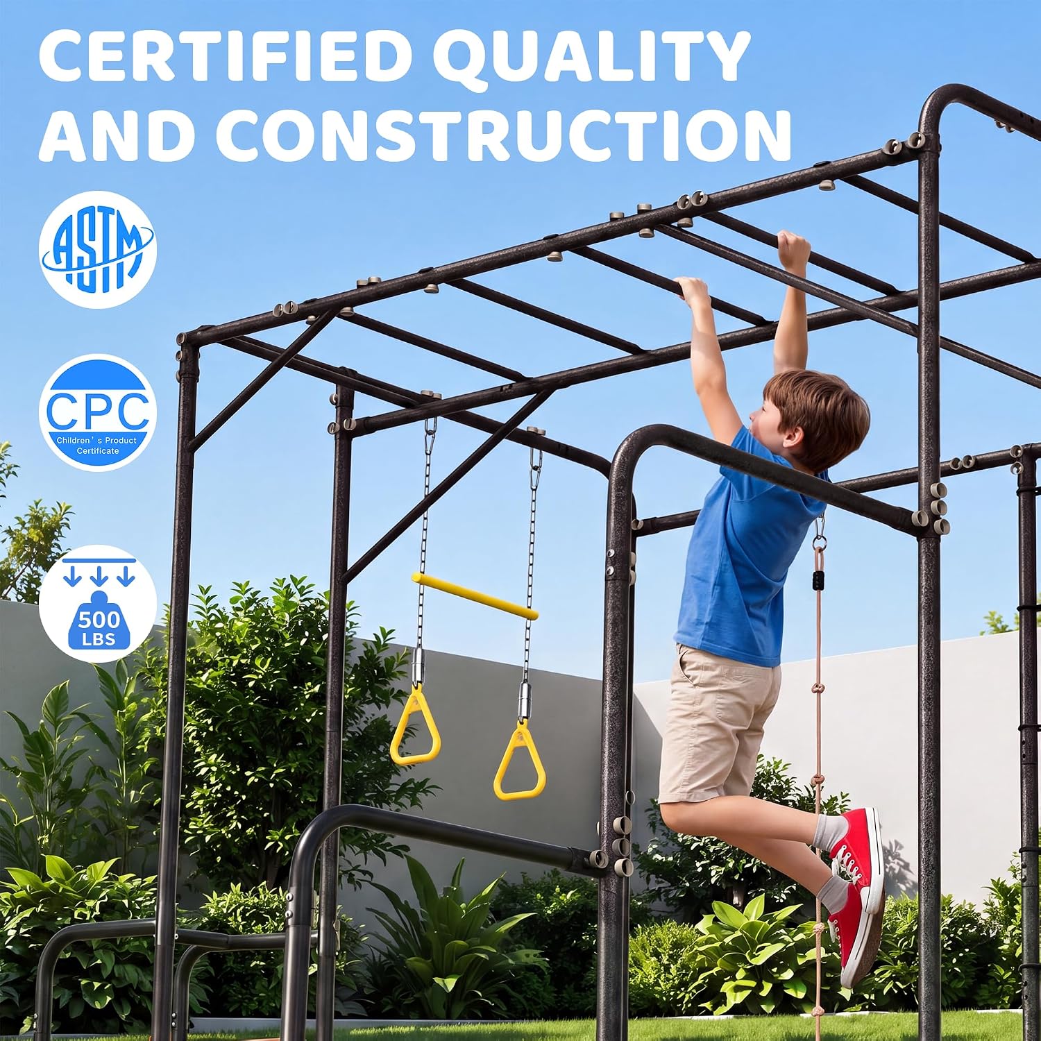 ชุดเครื่องเล่นสนามกลางแจ้ง 7-i - Kids Outdoor Jungle Gym บทวิจารณ์และราคา