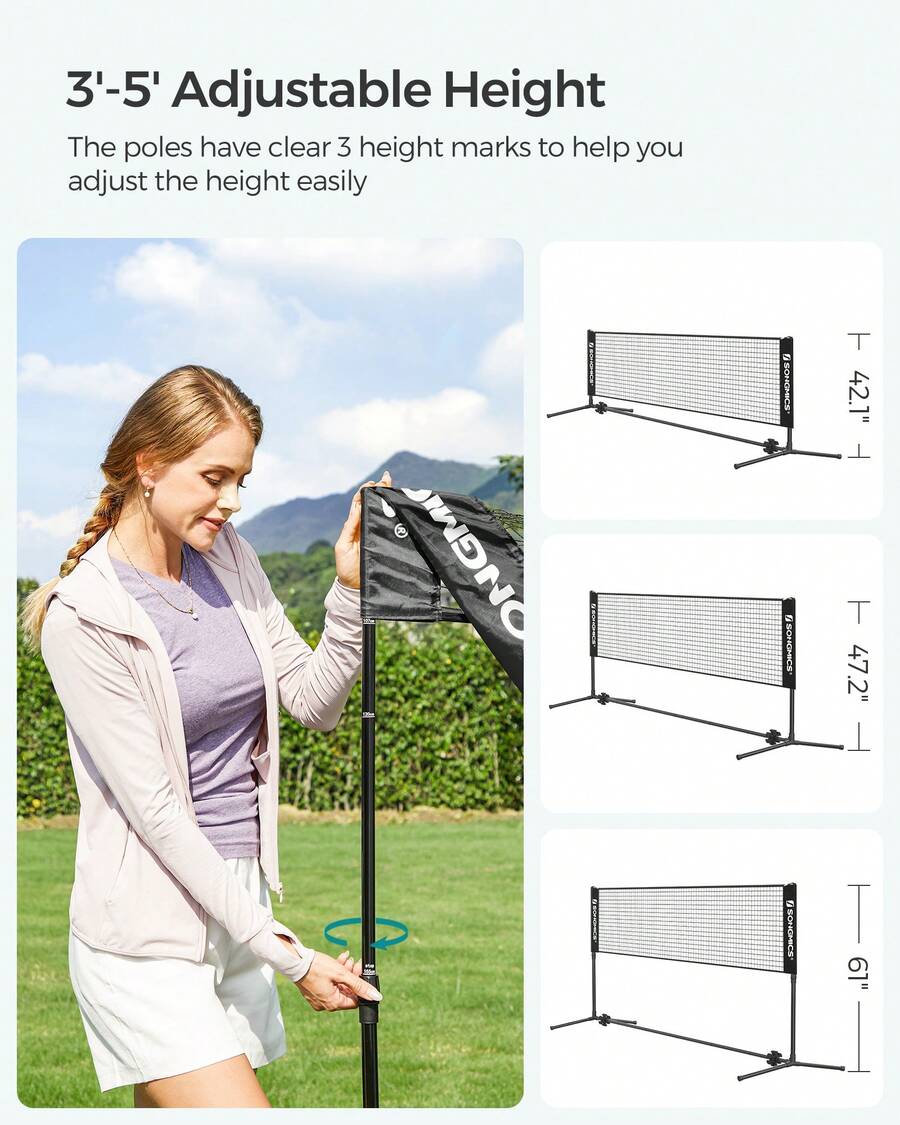 ตาข่ายแบดมินตัน, ตาข่ายวอลเลย์ - Kids Outdoor Volleyball Net บทวิจารณ์และราคา