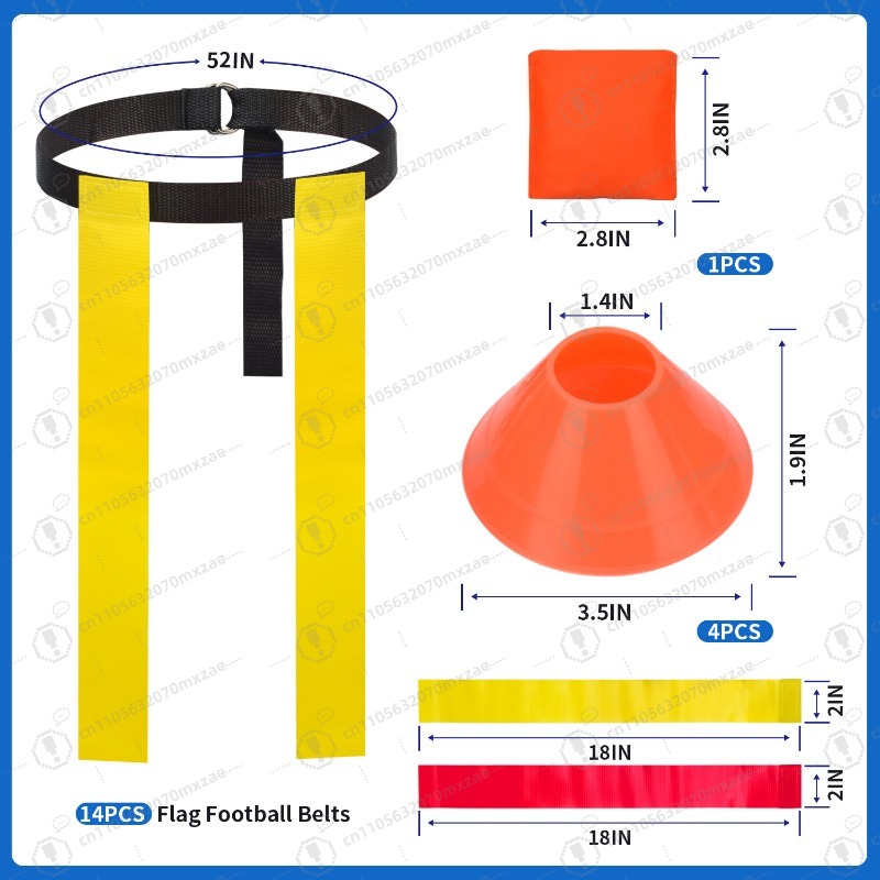 ชุดเข็มขัดฟุตบอลแบบธง สไตล์อเม - Kids Outdoor Equipment บทวิจารณ์และราคา