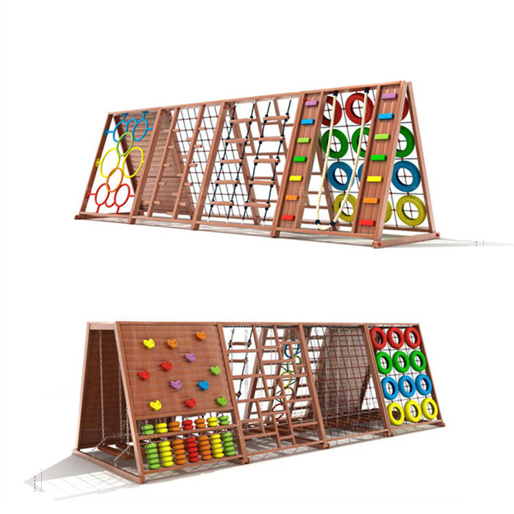 โครงปีนป่ายกลางแจ้งทำจากไม้สำห - Kids Outdoor Jungle Gym บทวิจารณ์และราคา
