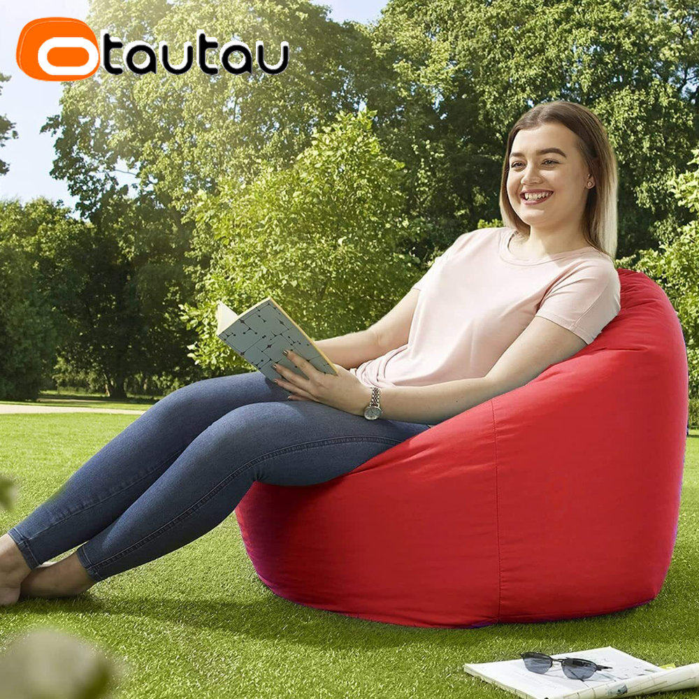 OTAUTAU กันน้ํากลางแจ้ง Bean B - Kids Outdoor Bean Bag Chair บทวิจารณ์และราคา